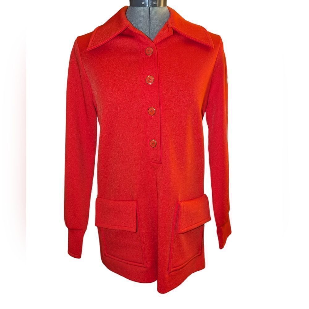 Vintage Red Angelli Mod Tunic top‎